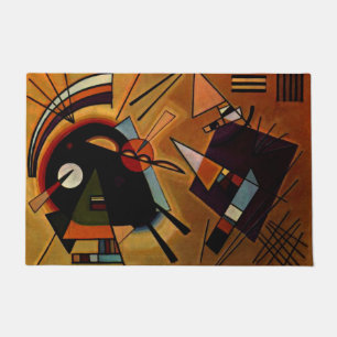 Kandinsky - Black and Violet, Doormat