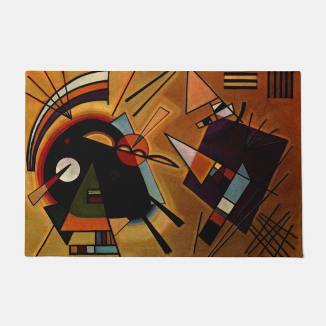 Kandinsky - Black and Violet, Doormat (Front)