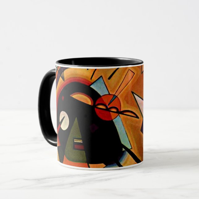 Kandinsky - Black and Violet,  Mug (Front Left)