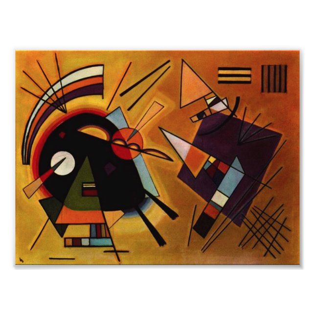 Kandinsky Black and Violet Photo Print (Front)