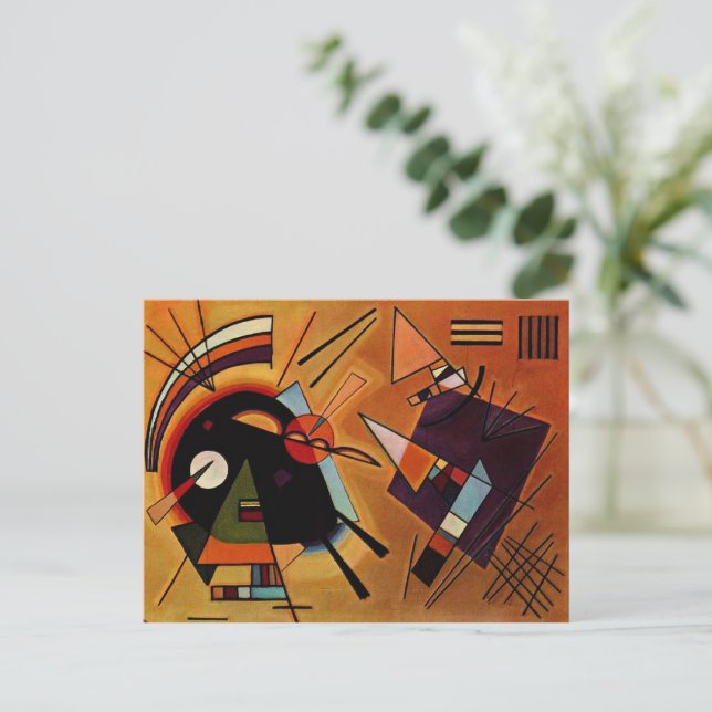Kandinsky - Black and Violet, Postcard (Standing Front)