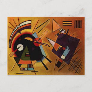 Kandinsky Black and Violet Postcard