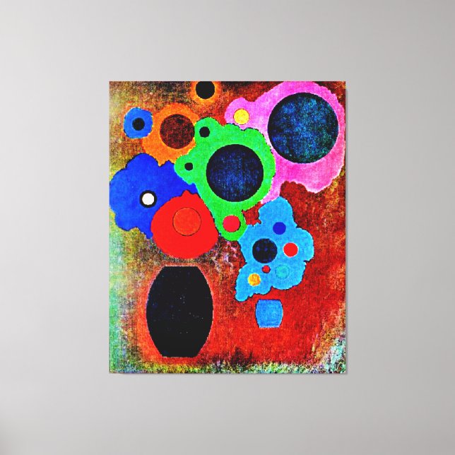 Kandinsky - Black Increasing Canvas Print (Front)