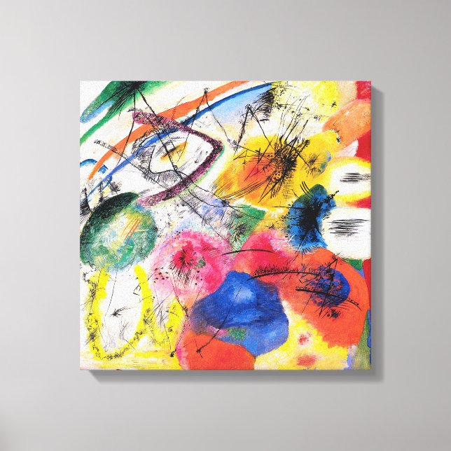 Kandinsky Black Lines Canvas Print (Front)