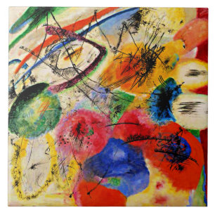 Kandinsky - Black Lines Tile