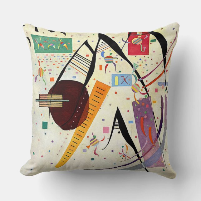Kandinsky - Black Points Throw Pillow (Front)