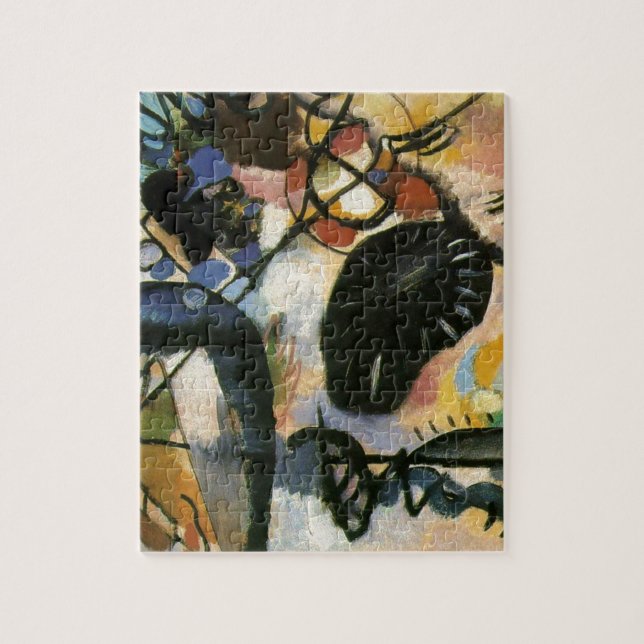 Kandinsky Black Spot Abstract Artwork Jigsaw Puzzle (Vertical)