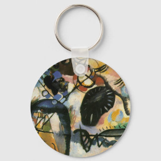 Kandinsky Black Spot Abstract Artwork Keychain