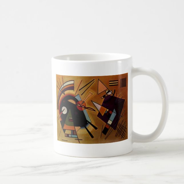 Kandinsky Black Violet Coffee Mug (Right)