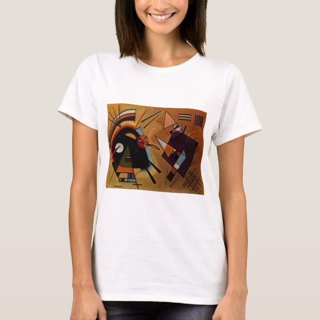 Kandinsky Black Violet T-Shirt (Front)