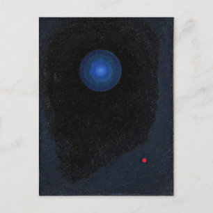 Kandinsky - Blue, abstract art  Postcard