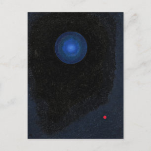 Kandinsky - Blue, famous artwork, Postcard
