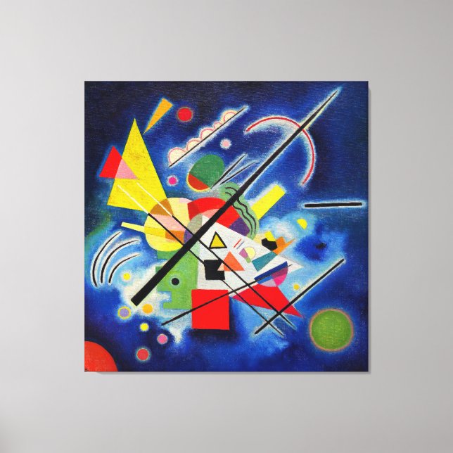 KANDINSKY - BLUE PAINTING - 1924 - Bauhaus - Canvas Print (Front)