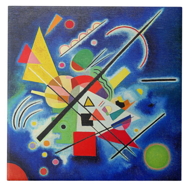 Kandinsky - Blue Painting,  Tile (Front)
