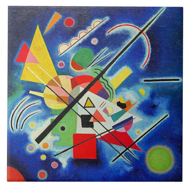 Kandinsky - Blue Painting Tile (Front)