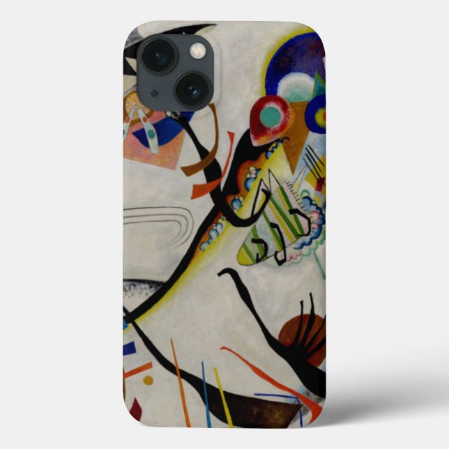 Kandinsky Blue Segment Abstract iPad Air Case (Back)