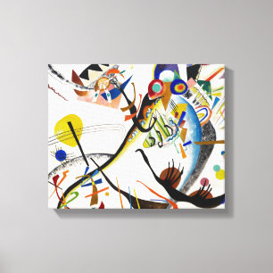 Kandinsky Blue Segment Canvas Print