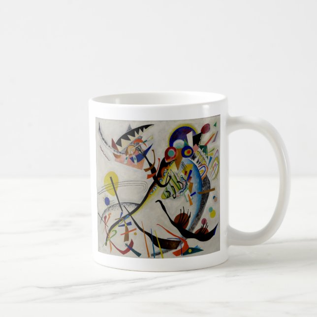 Kandinsky Blue Segment Coffee Mug (Right)