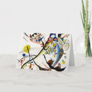 Kandinsky Blue Segment Greeting Card