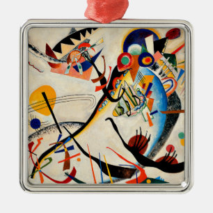 Kandinsky - Blue Segment, Metal Ornament