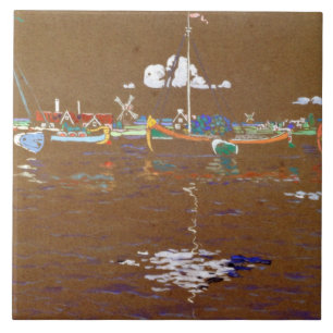 Kandinsky - Boats Tile