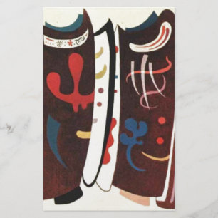 Kandinsky Brown with Supplement Abstract Stationery