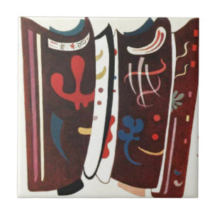 Kandinsky Brown with Supplement Abstract Tile