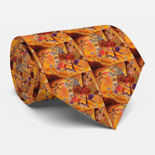 Kandinsky Brown Yellow Red Blue Tie