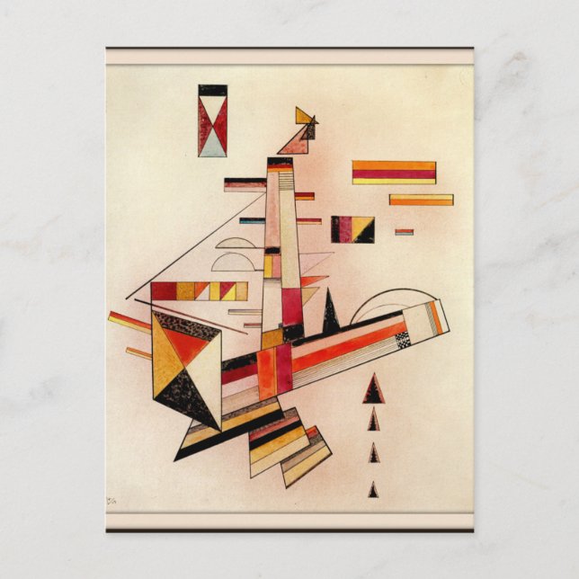 Kandinsky - Certainly, abstract art, Postcard (Front)