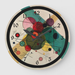 Kandinsky - Circle in a Circle Large Clock