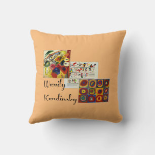 Kandinsky - Collage of three paintings Throw Pillow