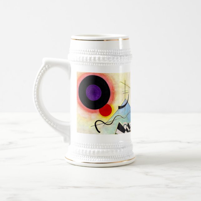 Kandinsky Composition 8 Beer Stein (Left)