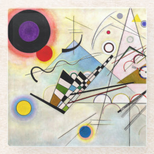 Kandinsky Composition 8 Glass Coaster