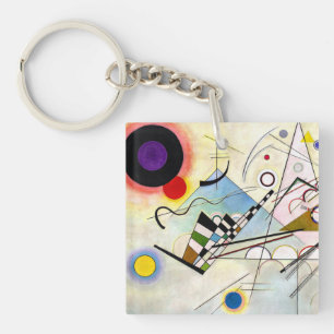 Kandinsky Composition 8 Keychain