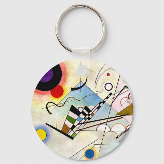 Kandinsky Composition 8 Keychain (Front)