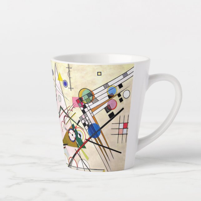 Kandinsky Composition 8 Latte Mug (Right)
