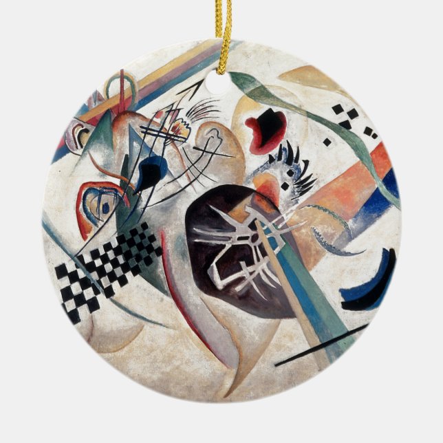 Kandinsky Composition Abstract Ceramic Ornament (Front)