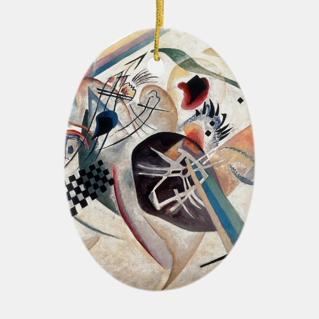 Kandinsky Composition Abstract Ceramic Ornament (Front)