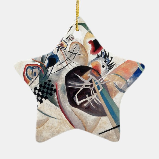 Kandinsky Composition Abstract Ceramic Ornament (Front)