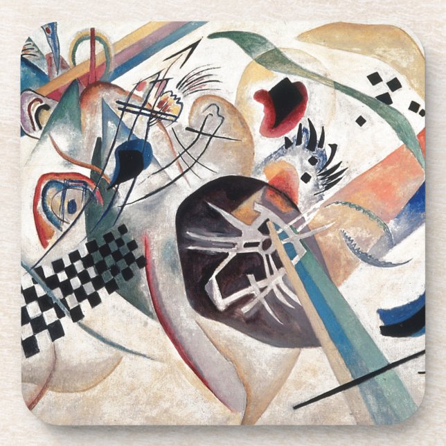 Kandinsky Composition Abstract Coaster (Front)