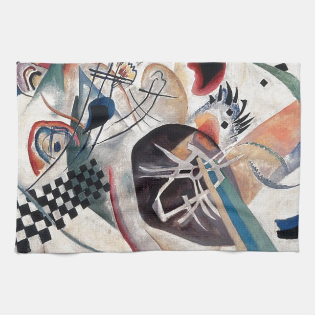 Kandinsky Composition Abstract Kitchen Towel (Horizontal)
