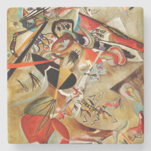 Kandinsky Composition Abstract Painting Stone Coaster