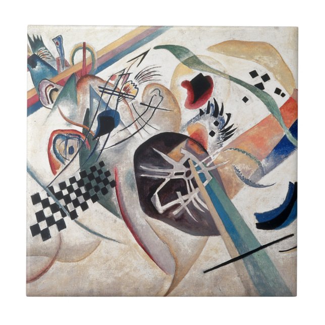Kandinsky Composition Abstract Tile (Front)
