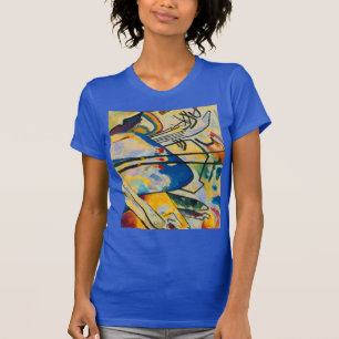 Kandinsky Composition IV Abstract Art Royal Blue T-Shirt