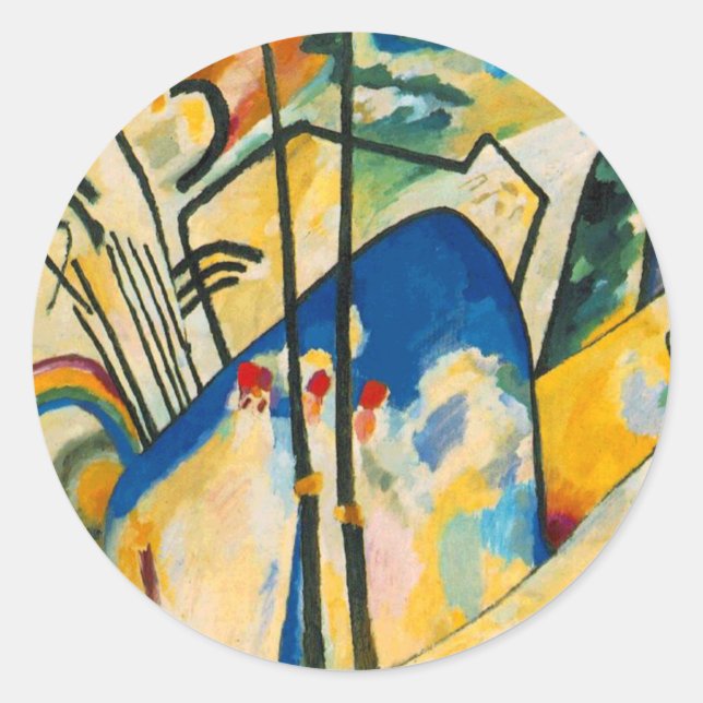 Kandinsky Composition IV Classic Round Sticker (Front)