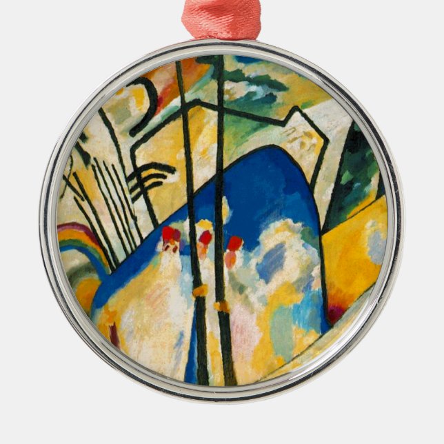 Kandinsky Composition IV Metal Ornament (Front)