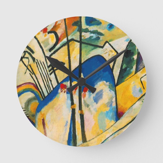 Kandinsky Composition IV Round Clock (Front)