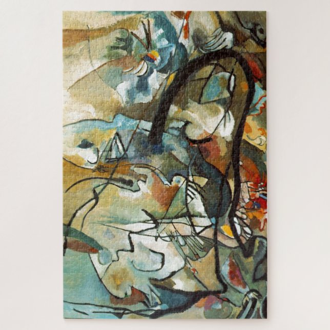 Kandinsky Composition V Abstract Painting Art Jigsaw Puzzle (Vertical)