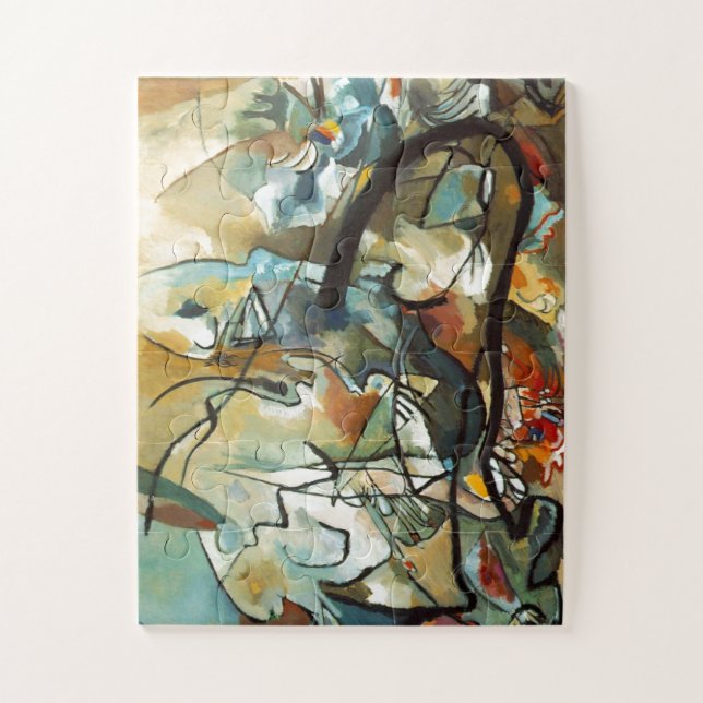 Kandinsky Composition V Abstract Painting Art Jigsaw Puzzle (Vertical)