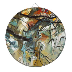 Kandinsky Composition V Abstract Painting Dartboard